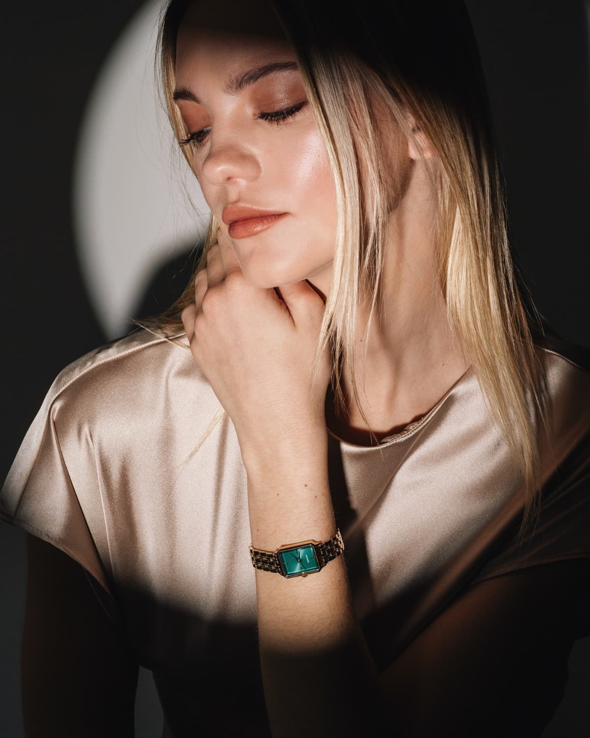 CYRENE GOLD WATCH GREEN