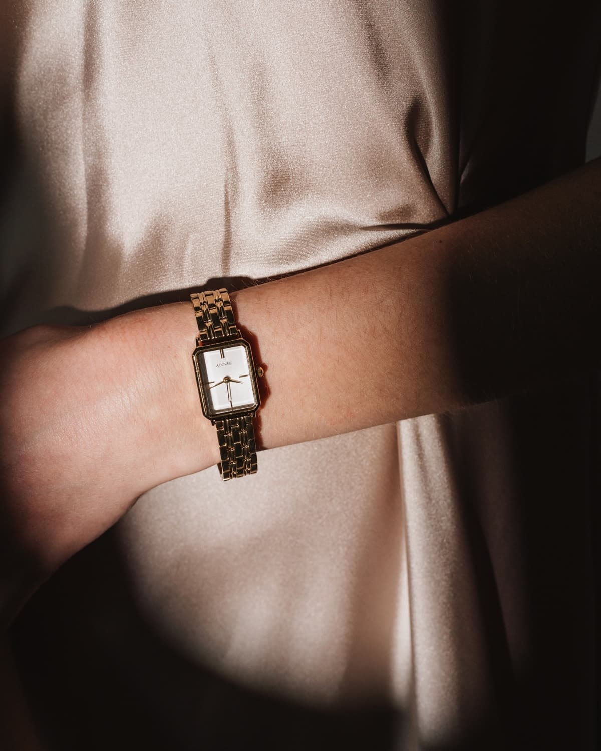 CYRENE GOLD WATCH WHITE
