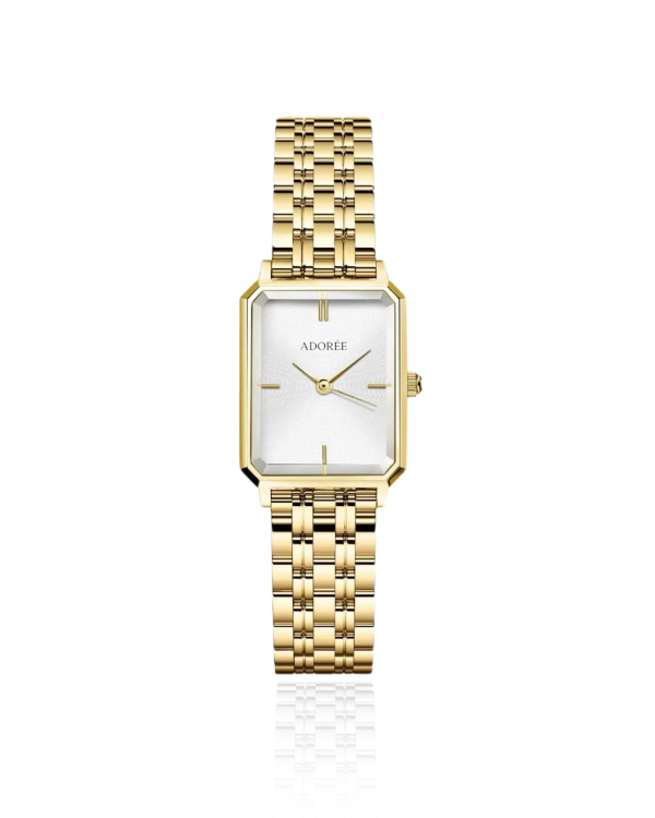 CYRENE GOLD WATCH WHITE
