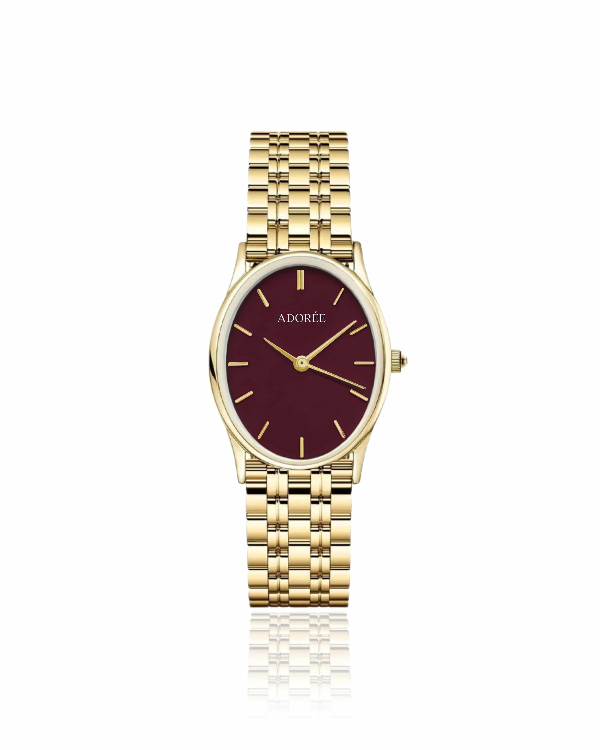NOELLE WATCH BURGUNDY