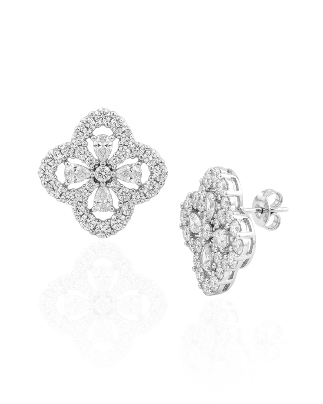 CAMELLIA PETITE EARRINGS - Silver 925